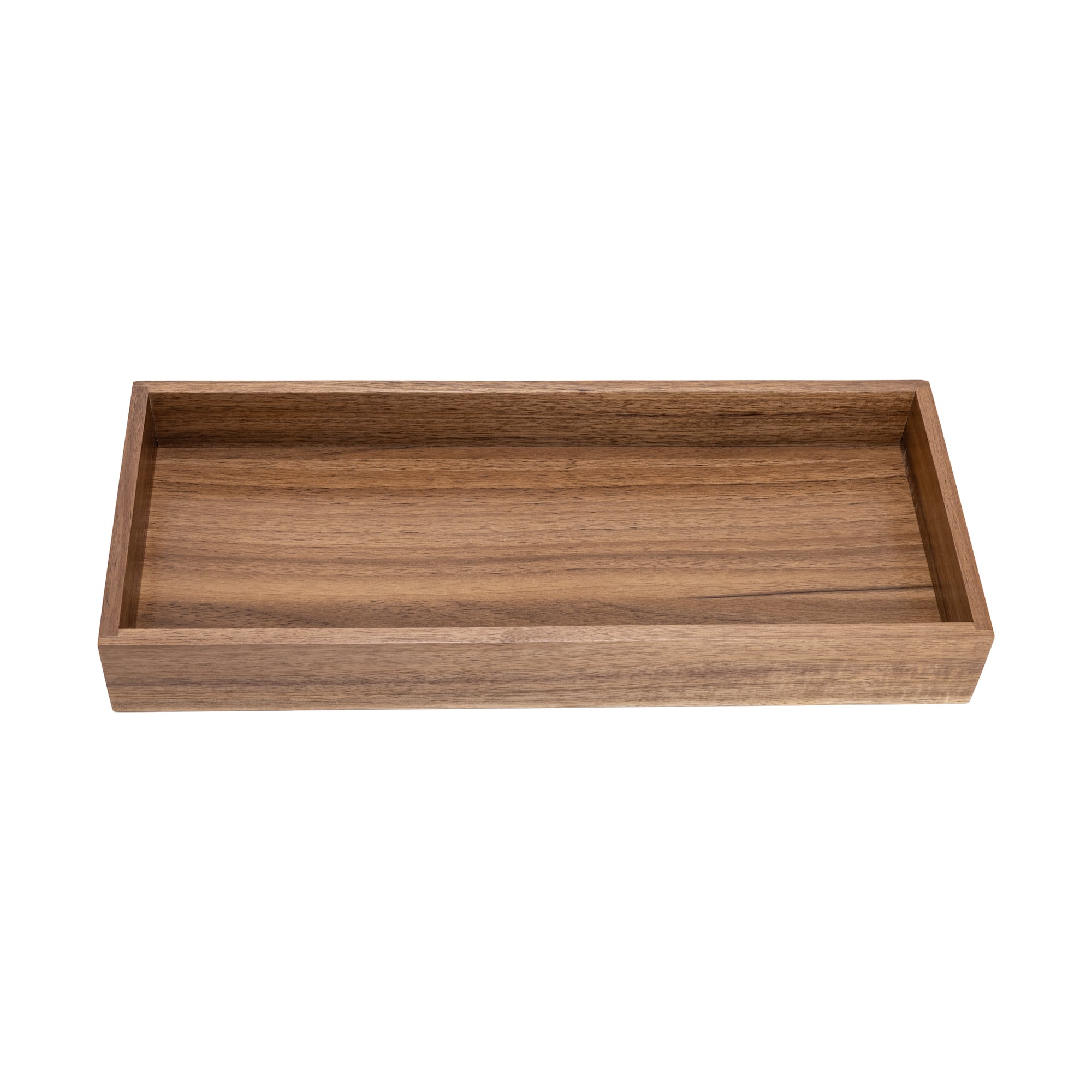 Seville Classics 15" x 6" x 2" Acacia Wood Drawer Organizer